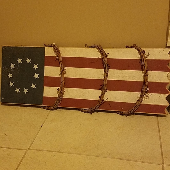 American flag wall decor
